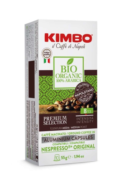 KIMBO Bio Alu Nespresso® kompatibel* - 10er Pack