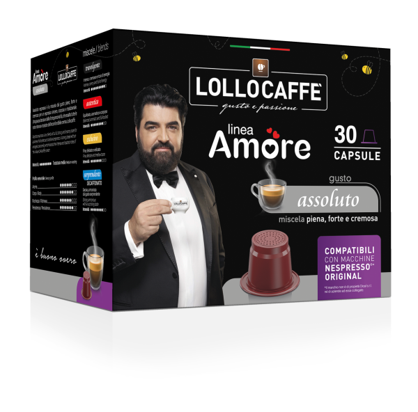 Lollo Caffé Linea Amore ASSOLUTO Nespresso® komp.* Kapseln 30 Stk.