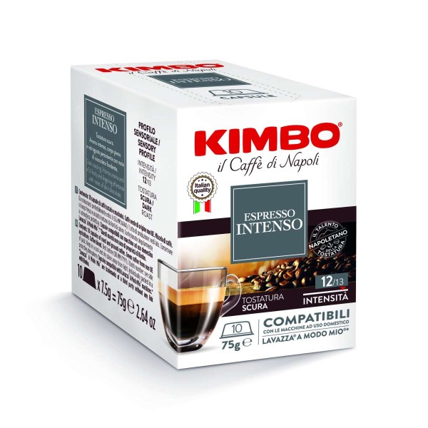 Kimbo® Espresso Intenso Lavazza A modo Mio kompatibel Kapseln - 10er Pack