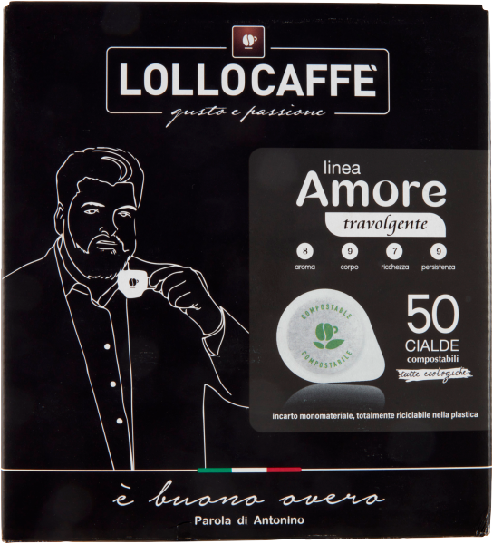 Lollo Caffè linea Amore TRAVOLGENTE Pads 50 Stk.